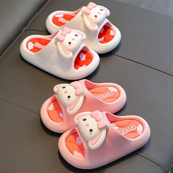 Summer Girls&#039; Sandals and Princess Cartoon Indoor Anti slip Bathroom Shower Cute Soft Sole Children&#039;s Slippers