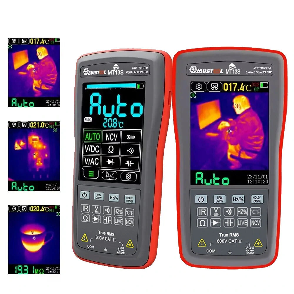 Mustool MT13S 2 In 1 192*192 Thermal Imager Multimeter 10000 Counts 2.8 Inch Touch Screen Electric Circuit Automobile In