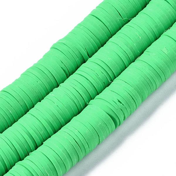 Perles plates en argile polymère fait main rondes