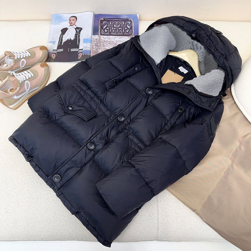 Puffer Coat Woman Down Jackets Winter Fashion Designer Parkas Coats Womens Classic Stripped Hooded Puff Jacket Outerwear S-L