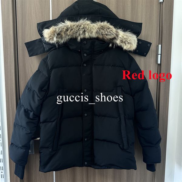Designer Puffer Jacket High Quality Mens Down jacket coat real big wolf fur Wyndham Overcoat Clothing Casual fashion style Winter Outerwear