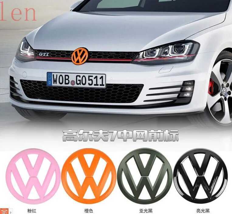 Car Stickers case for VW Volkswagen Golf 7 MK7 GTI car cover Front and Back Grille Emblem Badge Fit car styling T240513