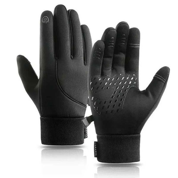Waterproof Cycling Gloves Winter Touch Screen Bicyc Gloves Outdoor Scooter Windproof Riding Motorcyc Ski Warm Bike GlovesXJ241118