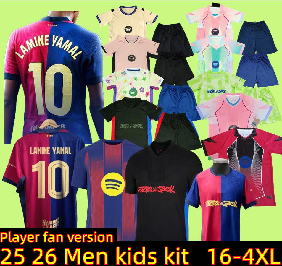 2025 2026 LAMINE YAMAL RAPHINHA soccer jerseys Special 24 25 26 camiseta futbol FERRAN LEWANDOWSKI PEDRI ANSU FATI GAVI ERIC KOUNDE kids football XX