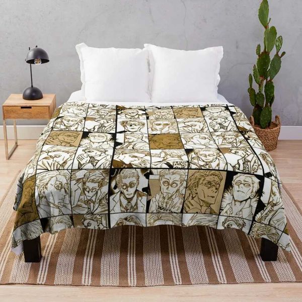 Anime Nanami o Manga Collage Cozy Plush Throw Blanket for Home Couch