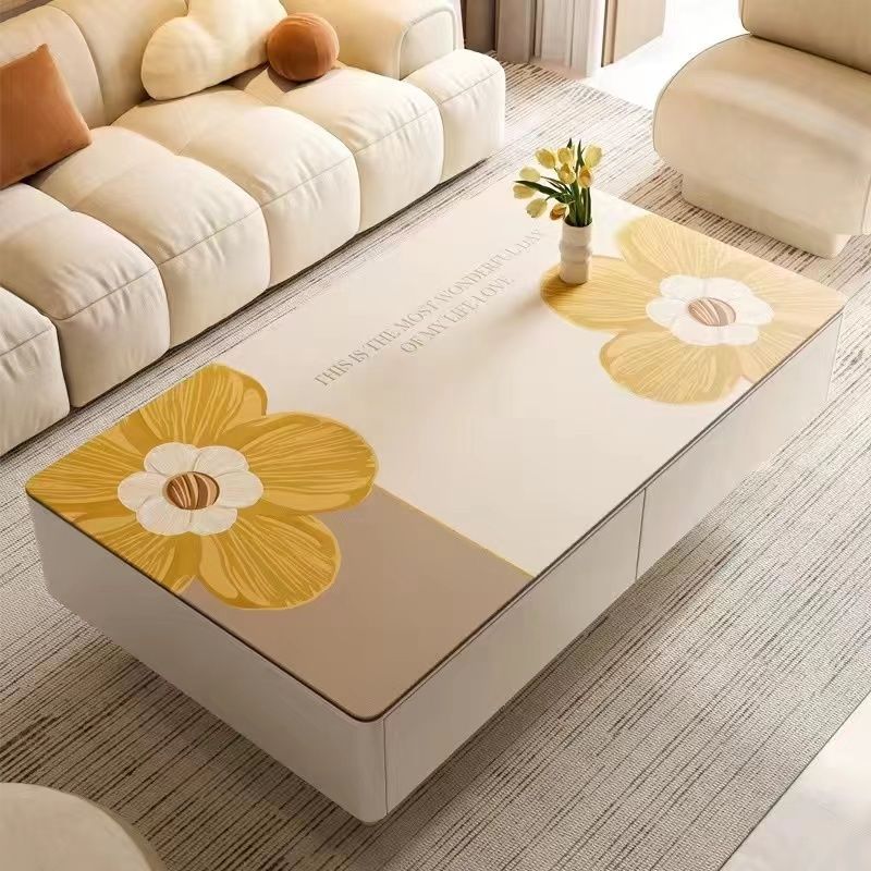 Small Fresh, Waterproof, Oil-proof and Leave-in Pvc Table Mat, Anti-scalding Coffee Table Mat, Light Luxury and Advanced Dining