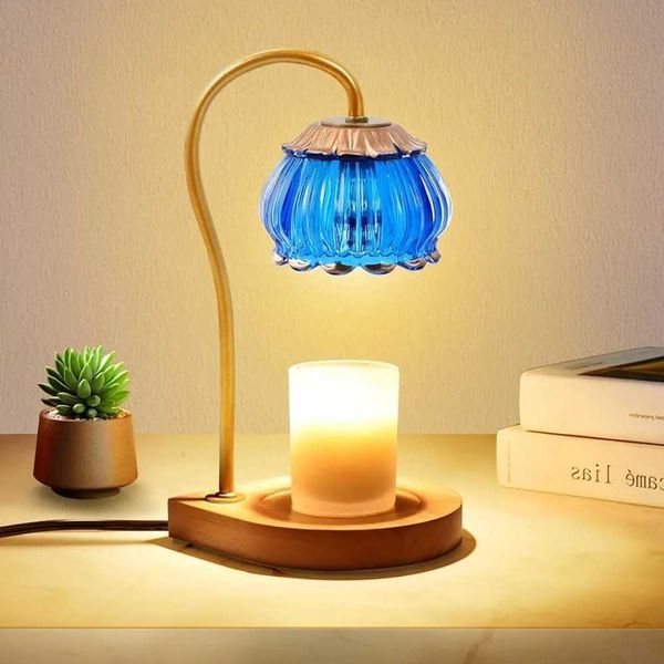 Dimmable Candle Warmer Lantern Light Party Supplies Dark Blue Childrens Birthday Candles and Accessories Candles for Wedding Y240823