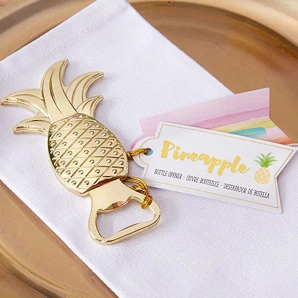 Metal Pineapple Beer Bottle Opener Party Decoration Supplies Gold Ananas Wedding Favors Gifts