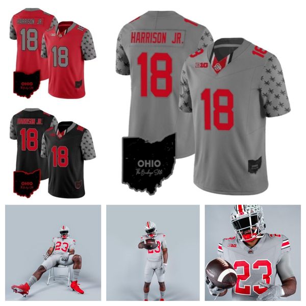 2023 Ohio State Buckeyes Football 22 Steele Chambers 56 Kayden McDonald 68 George Fitzpatrick 67 Austin Siereveld 5 Dallan Hayden 19 Chip Tr