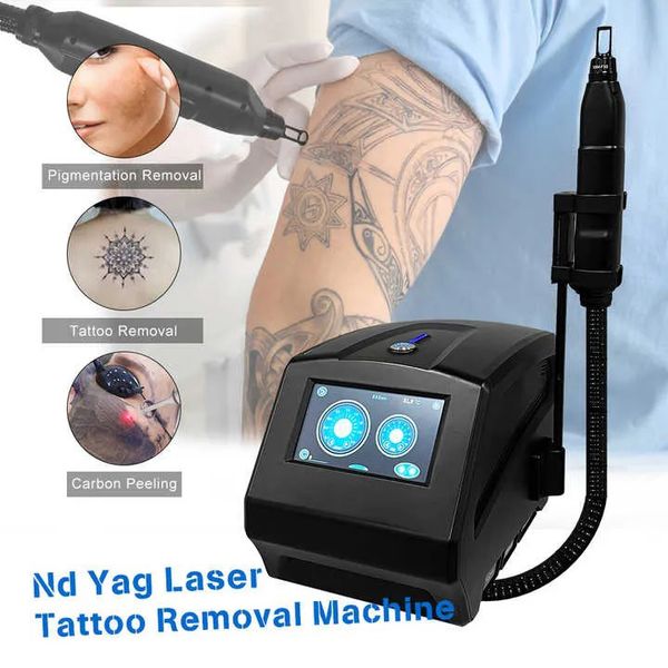 Newest 1200W Q Switched Picolaser Tattoo Removal Beauty Machine Portable Picosecond Laser 1064 1320 532nm Carbon Peel Whitening Device With