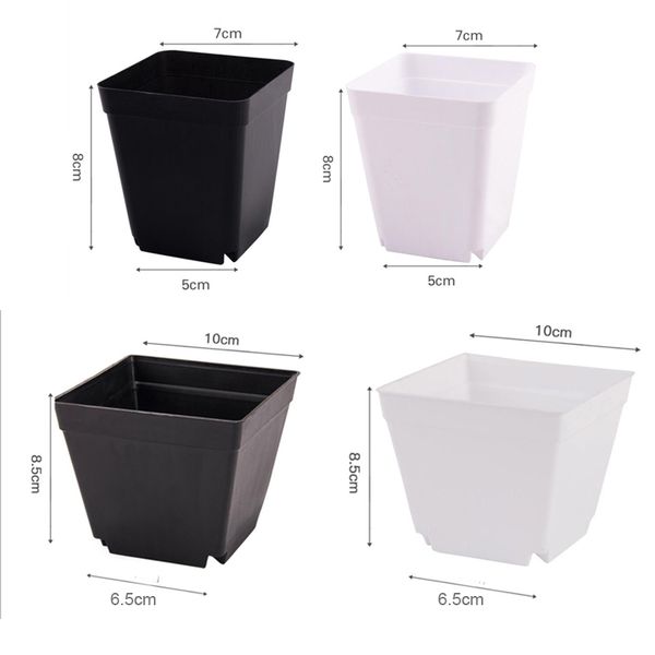 7cm 10cm Mini Flower Pots Planters grow pot Plastic Small Nursery Pot Grow Box Seedling Tray Garden tools Transplant Flowerpot