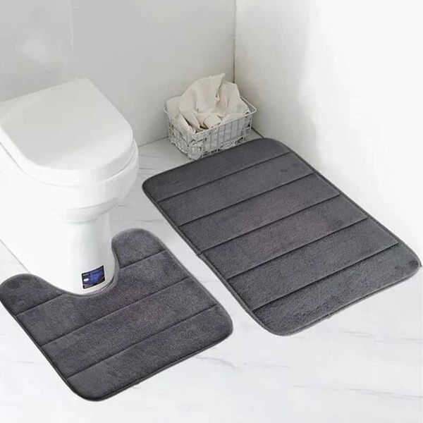 1PC Home Soft Bath Mat Super Absorbent Bathroom Carpets Rugs Soft Memory Foam Floor Bedroom Toilet Floor Shower Rug Home DecorC241227