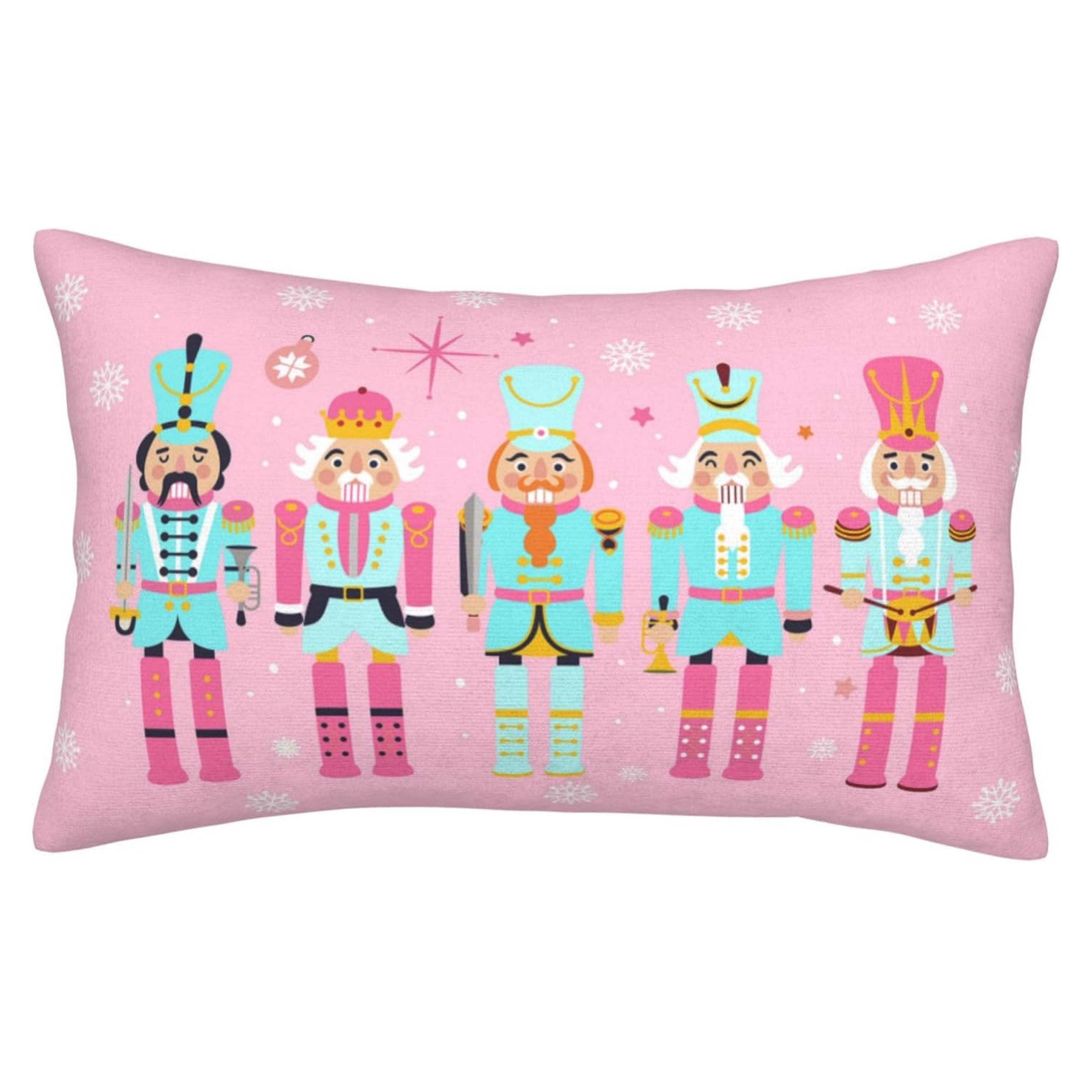 TEMU 1pc Christmas Decorations Pillowcase 12 * 20 , , Polyester For Home & Kitchen, Christmas Decor, Multiple Types