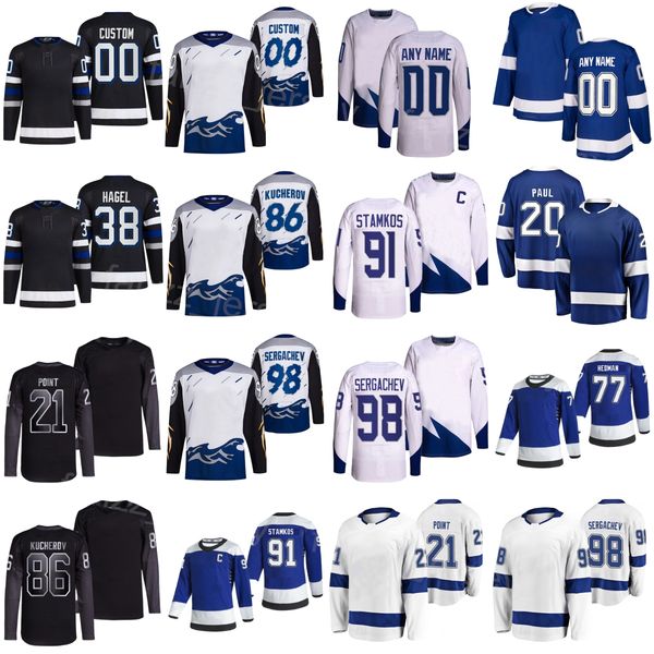 Man Kids Woman Hockey Alternate 88 Andrei Vasilevskiy Jersey 21 Brayden Point 91 Steven Stamkos 77 Victor Hedman 86 Nikita Kucherov Mikhail