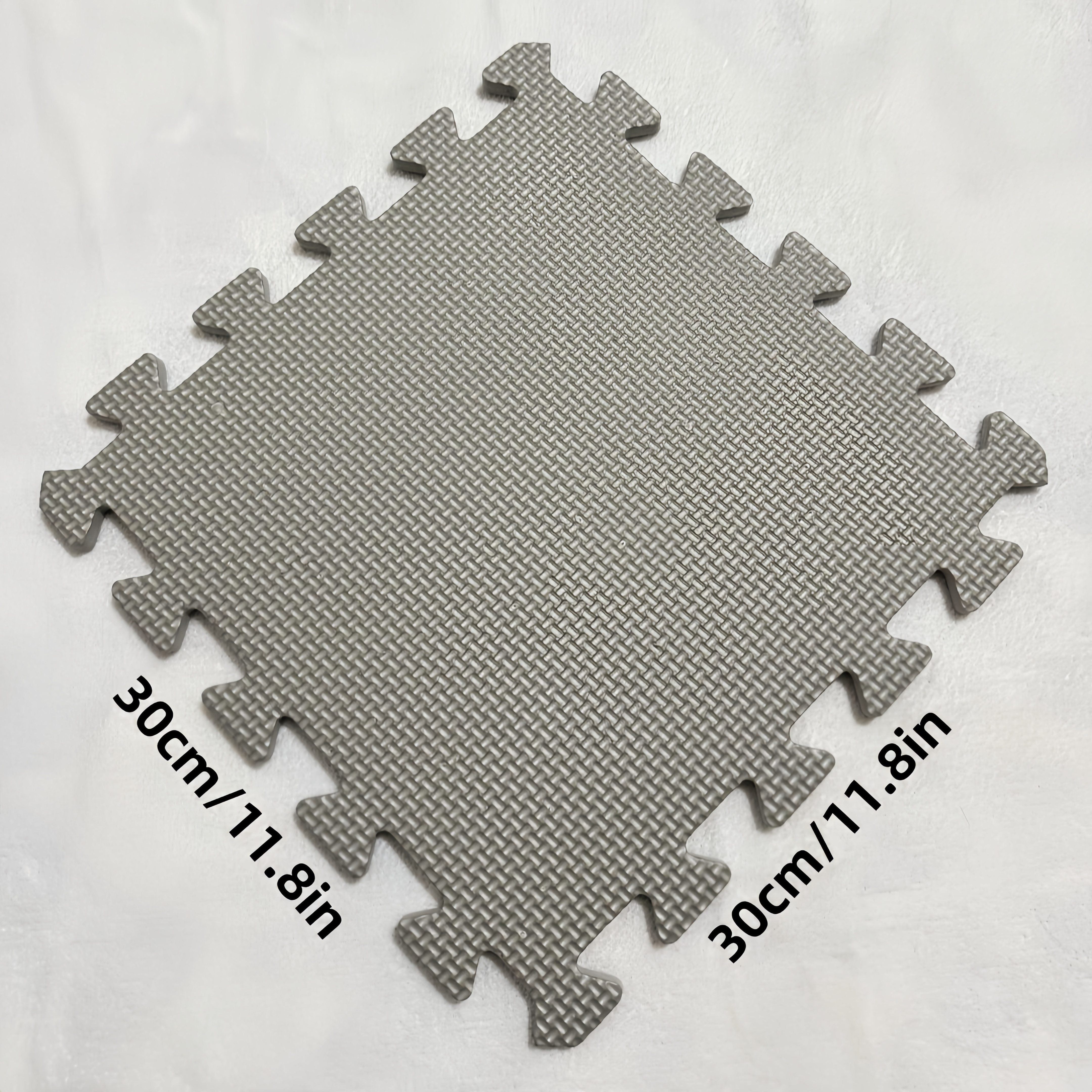 TEMU 10pcs Interlocking Eva Foam Floor Mats - Non-slip, Waterproof & For Home Gym, Playroom & Outdoor Use - Durable & Foldable In Multiple Colors