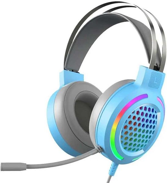 Headsets Mambasnake x Attack Shark Game Head 7.1 Channel Stereo Surround Head 50mm Audio Driver with Microphone 16 Color RGB CL250107