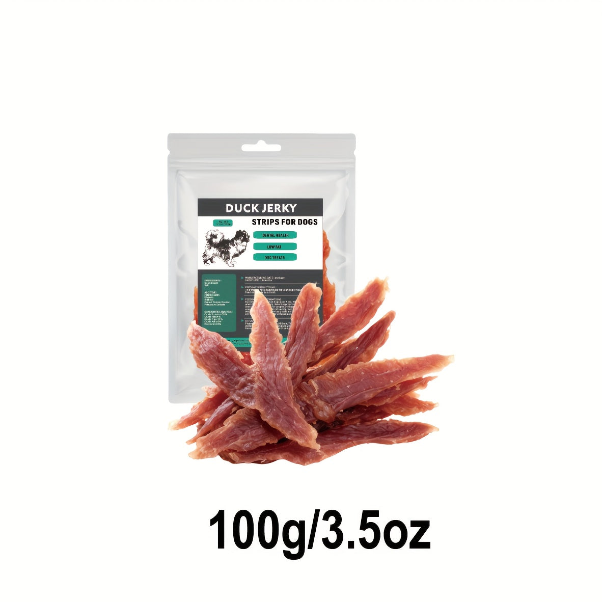 TEMU Duck Strips For Dogs, Dehydrated Dog Treats Natural Duck Sticks Dog - Dog Training Treats For Small & Large Dogs, Nutrient-rich Duck Jerky Dog