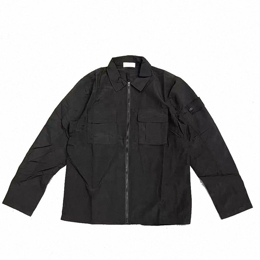 Designer black Nylon Meatl badge jacket Mens Cotton shirt Jackets Men windbreaker women coat Fashion coats Lover Outerwear Casual