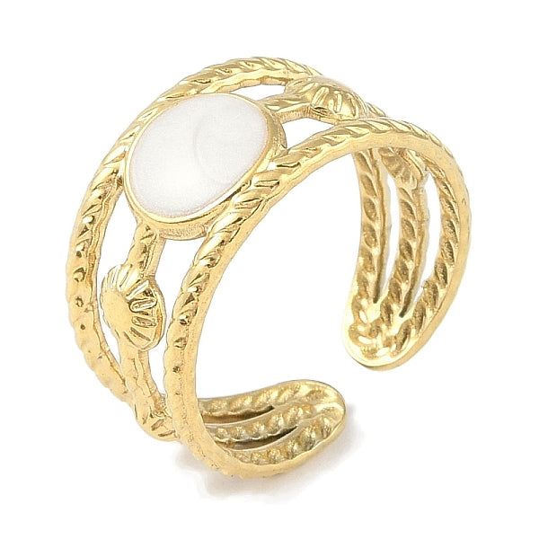 Bagues de manchette plates et rondes en acier inoxydable 304 avec placage ionique (IP)