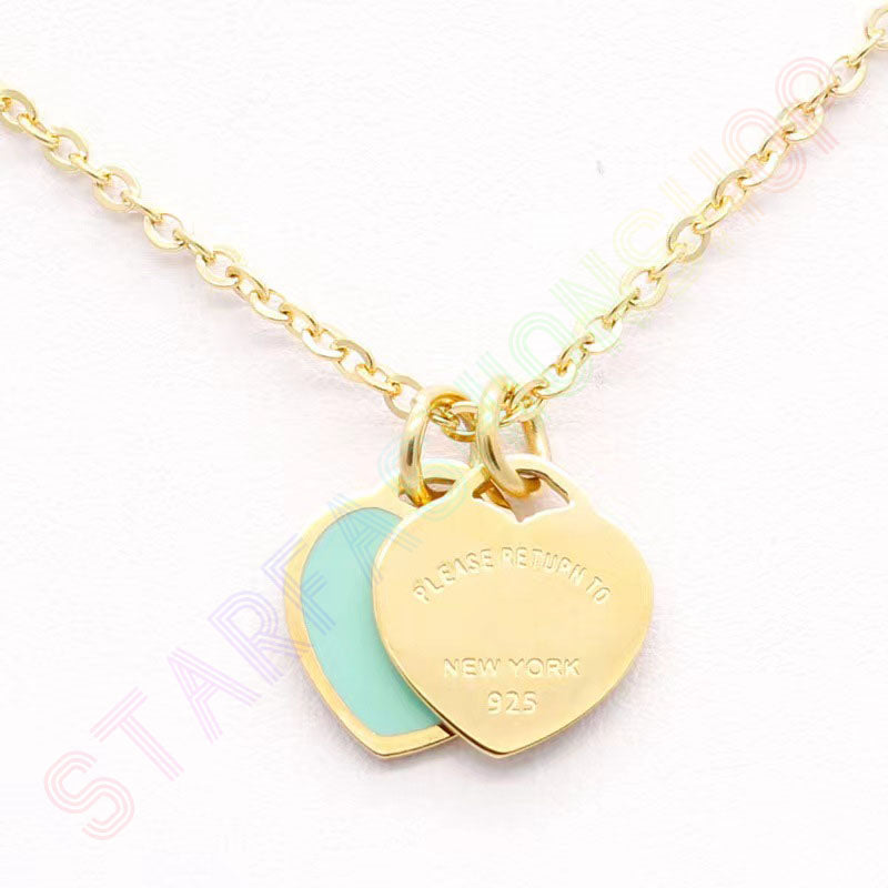 necklace designer jewelry necklaces chain chains link luxury jewellery heart pendant custom love pendants women womens Stainless Steel Valentine&#03