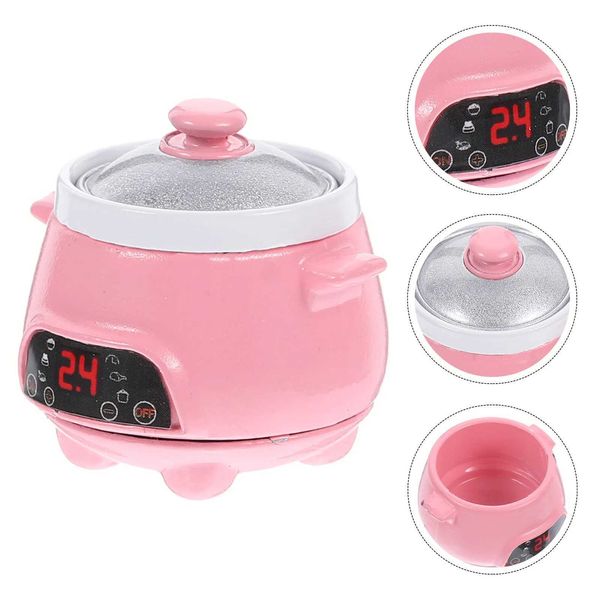Rice cookware with knives mini kitchen accessories electrical appliances electric toys models household kitchenware alloy X241107