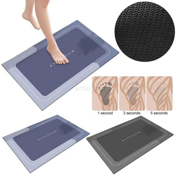 Entrance Floor Mat Water-Absorbing Rectangle Kitchen Mat Wear-Resistant Bathtub Carpet Quick Drying for Toilet Bath RoomY240729