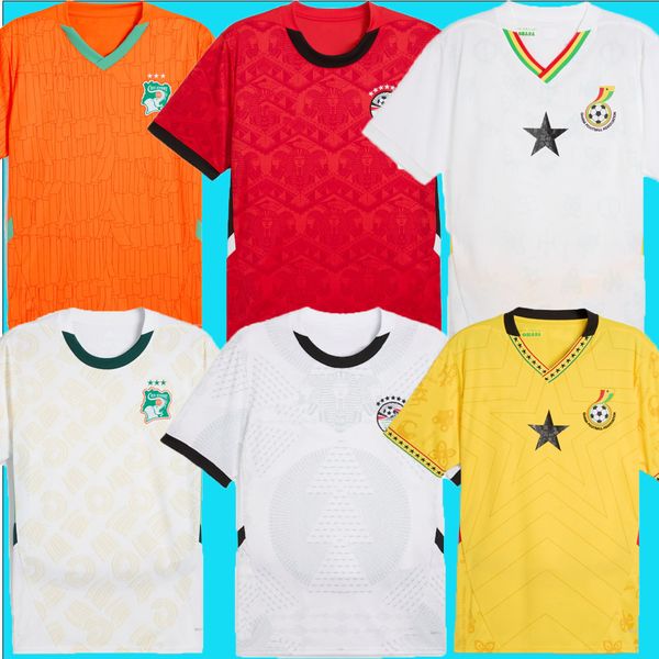 2024 2025 Cote d&#039;Ivoire Ghana Egypt SOCCER JERSEY 24 25 M.SALAH ZAHA PEPE Kessie national team Thomas Ayew FOOTBALL SHIRTS