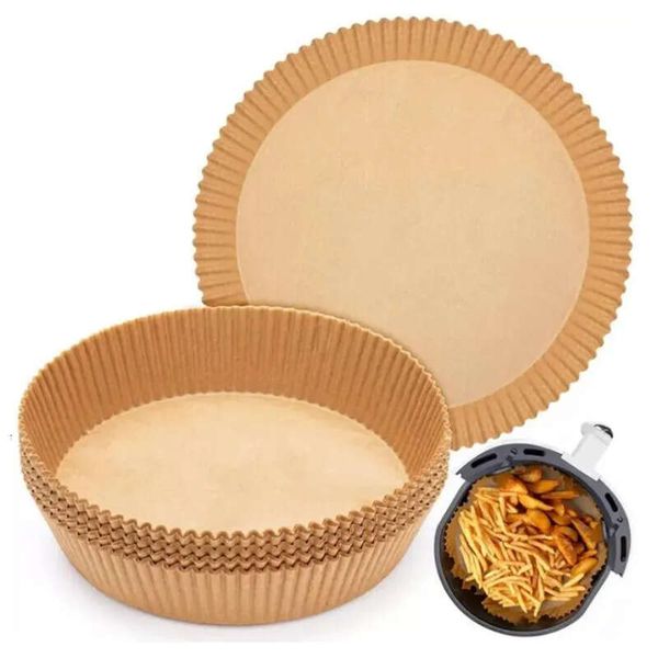 Air Fryer Disposable Er Non-Stick Parchment Paper Bowl Dishes For Frying Baking Cooking Roasting And Microwave Unbleached Oil-Proof G0518
