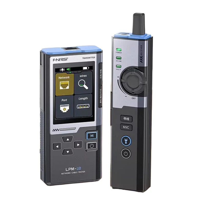 FNIRSI LPM-10A Multifunction Network Cable Tester Anti-Interference Line Finder POE Test NCV Monitoring High Definition