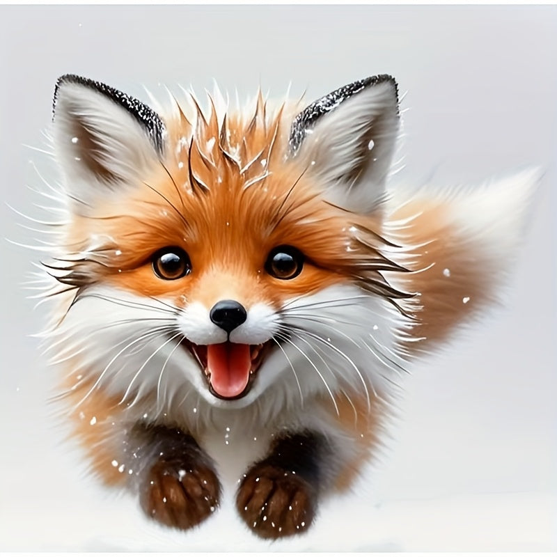 TEMU 7-inch Smiling Fox Honey Vinyl Decal – Adorable Cartoon Fox With , Cars, Laptops, Bottles, Phones, Windows, Walls, And Cups – Durable