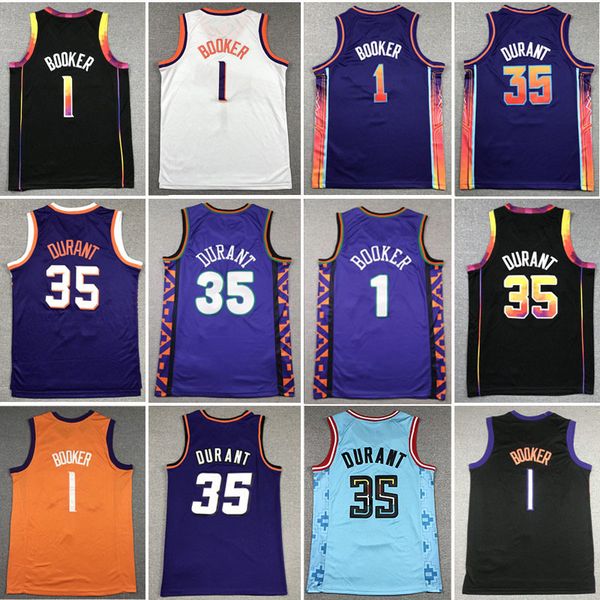 Kevinn Durant Devinn Booker Basketball Jerseys Men Youth Kids PHX Phoenixs Sun Men Retro The Valley City Jersey Wear Mesh breathable vest
