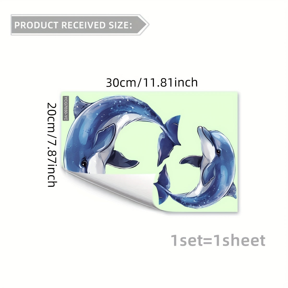 TEMU -the-dark Dolphin Toilet Lid Sticker - Self-adhesive, Pvc Bathroom Decal For Toilet Decoration, Single Use, Ocean Theme Design, Bathroom