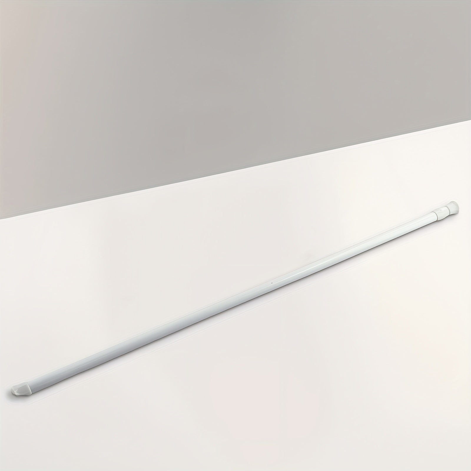 TEMU Spring-loaded Extendable Tension Curtain Rod - No Drill Adjustable Length 60-110cm, Telescopic Metal Pole For Bathroom Kitchen Wardrobe, Classic