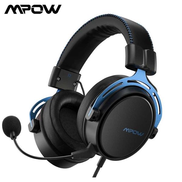 Headsets MpowSoulsens Air SE Gaming Earphones 35mm Wired Earphones 3D Sound Gaming Earphones with Noise Cancelling Microphone Suitable for 4