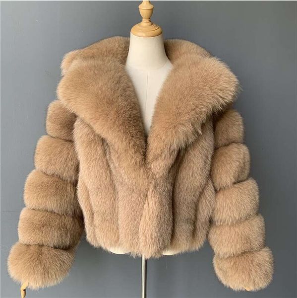 Fur Fox Womens Clothing 2024 Autumn and Winter Imitation Fur Jacket Suit Collar Defined Jacket Designer Jacket Women Coatwomen Autumn Dress
