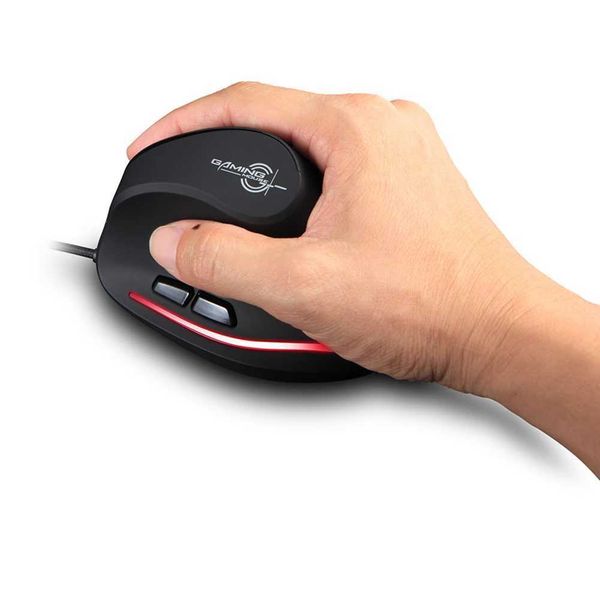 Mice ZELOTES T20 Laptop Ergonomic Mouse Silent Wired Vertical Charging Ergonomic 3200 DPI USB Optical Mouse CL241230