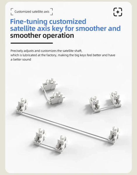 Attack Shark M87 Mechanical Keyboard Three Mode Hot Swap Dynamic RGB Gaming Keyboard Gasket RGB Side Light Pc Gamer Mac Office