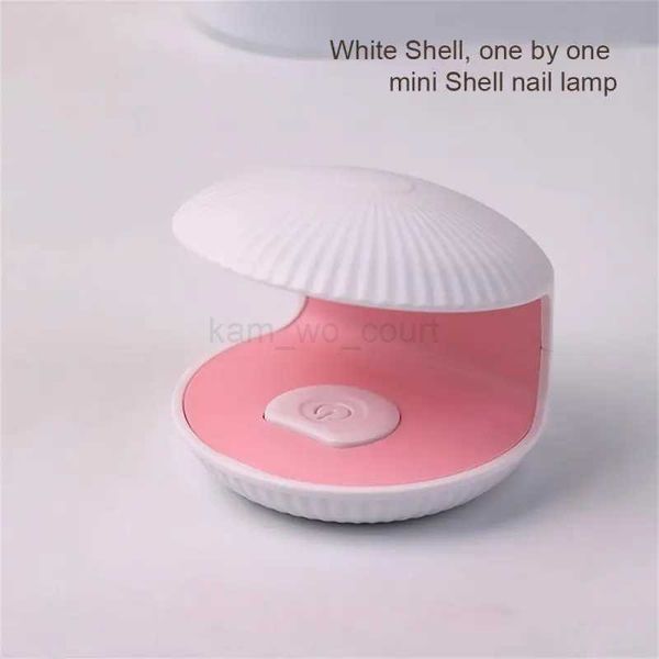 Mini Portable Shell Nail Lamp Machine White USB Charging Phototherapy Lights Single Finger UV LED Nail Dryer Nails Art ToolsM240729