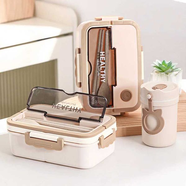 Microwave Dinnerware Food Lunchboxes School Child Plastic Lunch Container Bento Storage Cute Lunch Box for Kids Picnic SchoolXJ240829