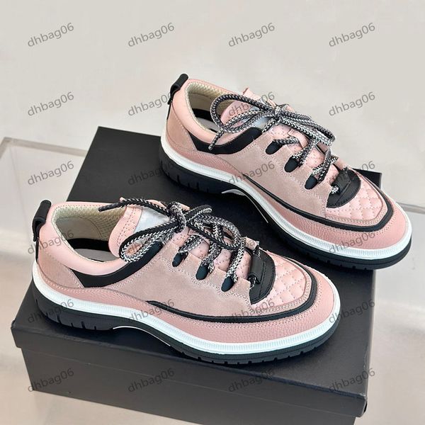 2025 Outdoor Casual Shoes British Style Small Leather Shoes Black And Beige