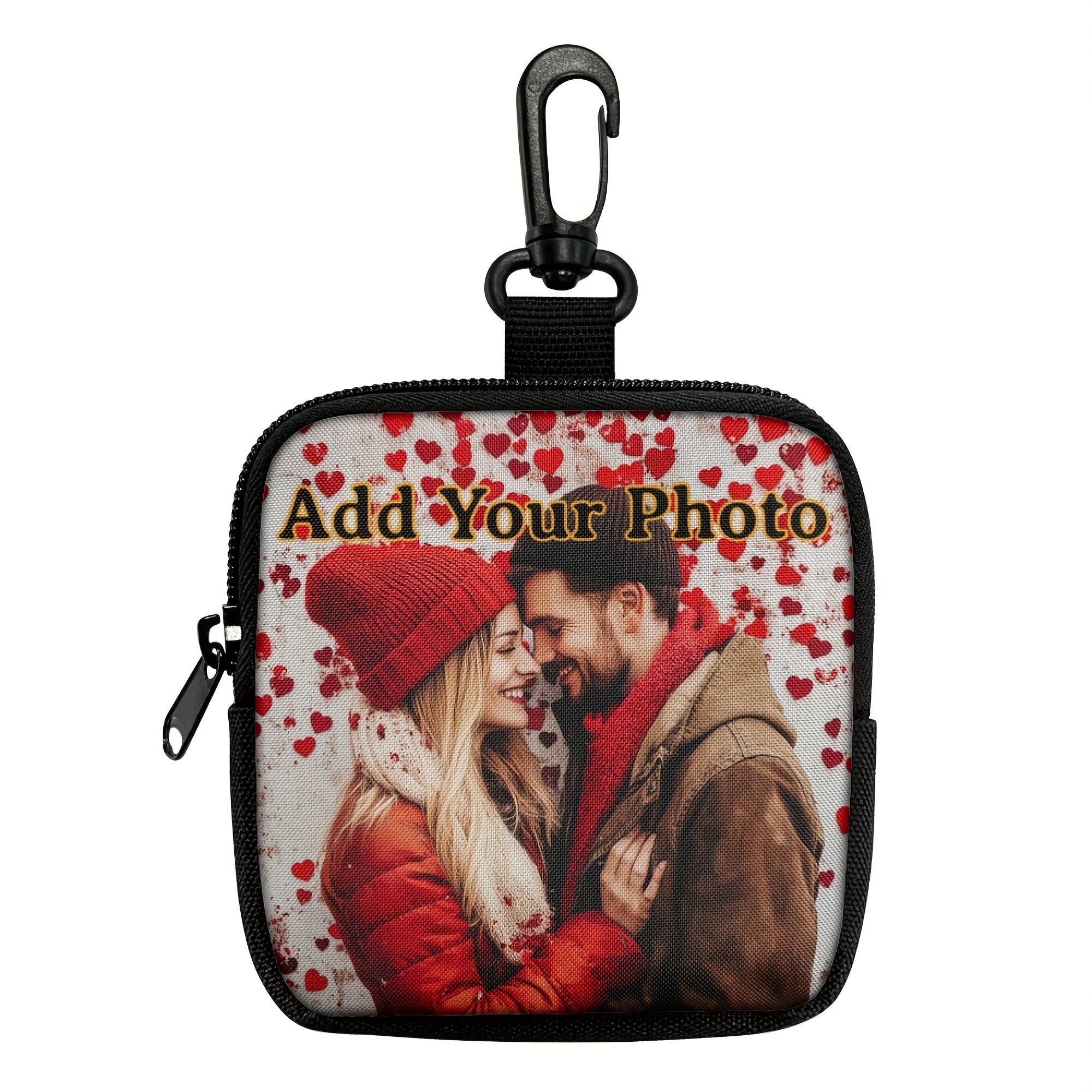 TEMU 1pcs Customized Photo Coin Bag Dog Treat Pouch Pet Training Bag Mini Coin Purses Card Bag For Lovers Unique Casual Travel Accessories Coin