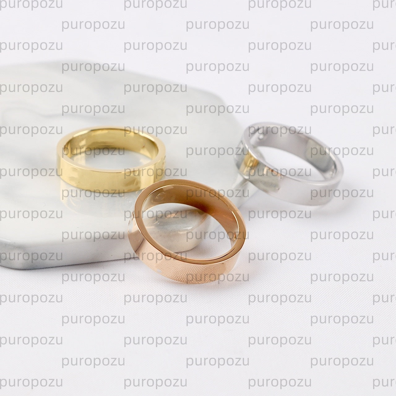 Classic love ring designer titanium steel jewellery men and women couples wedding ring Valentine&#039;s Day gift never tarnish non-allergic width 4-