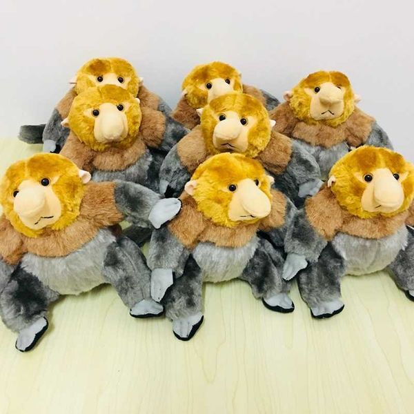 Plush Dolls Malaysian national treasure long nosed monkey plush toy cute and exquisite