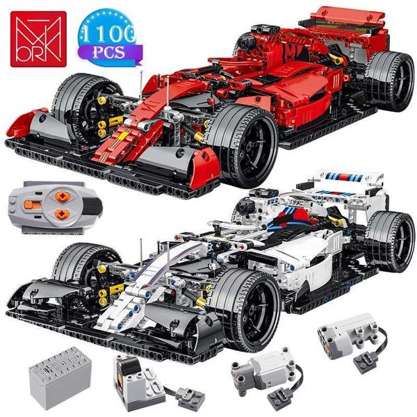 Blocks Techink F1 Racing Car Model Building Blocks Sports Car Bricks Educational Toys for Boys Birthday GiftsL4715