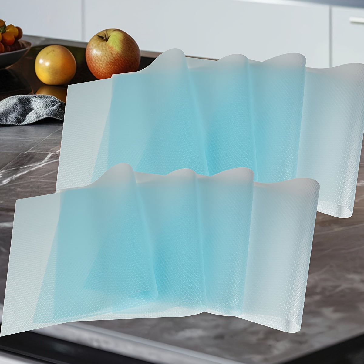 TEMU 4-8pcs Refrigerator Lining - Washable Waterproof Oil Proof Pad For Seamless Kitchen Cleaning - Durable Slip Resistant Bpa Free Protection