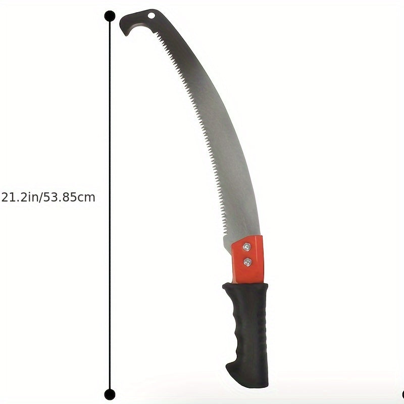 TEMU [sscp] Pole Saws For Tree Trimming 14ft Lightweight Manual Stainless Steel Extension High Pole Pruning Pole Saw With Blade For Trimmer Branches