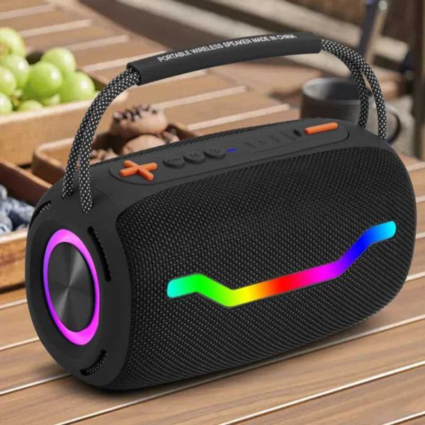 Loudspeaker box Portable Speaker 100W High Power Sound Box Outdoor Waterproof Subwoofer with RGB Lighting TWS-TF-USB-AUX Music Center Z24110