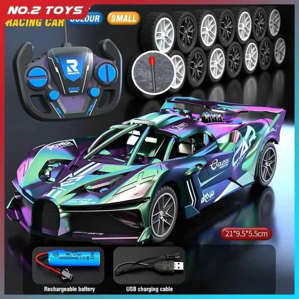 1 20 Carro de corrida com controle remoto de alta velocidade RC Drift Car Sports Sports Replacement Boys Supercar Race Chldren Toy Y241102