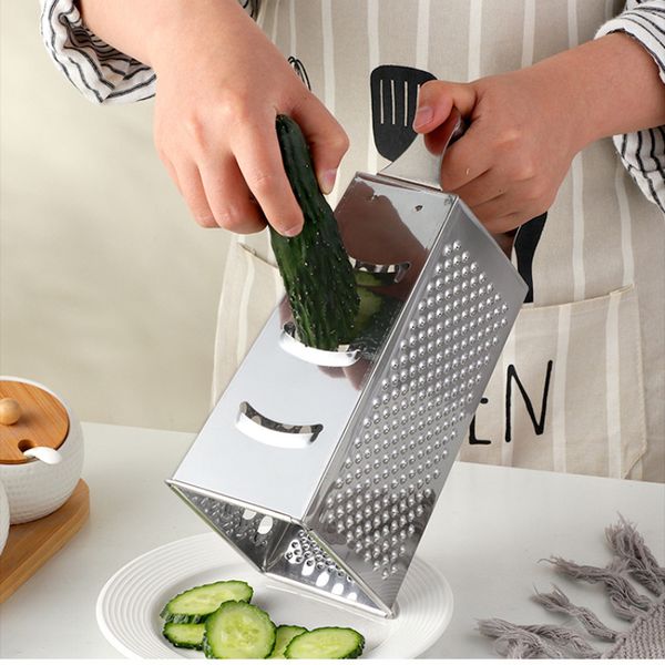 Fruit Vegetable Tools Big 4 Sides Planer Stainless Steel Planer Vegetable Cutter Peel Cutter Fruit Ginger Garlic Grater Cooking Kitchen Acce