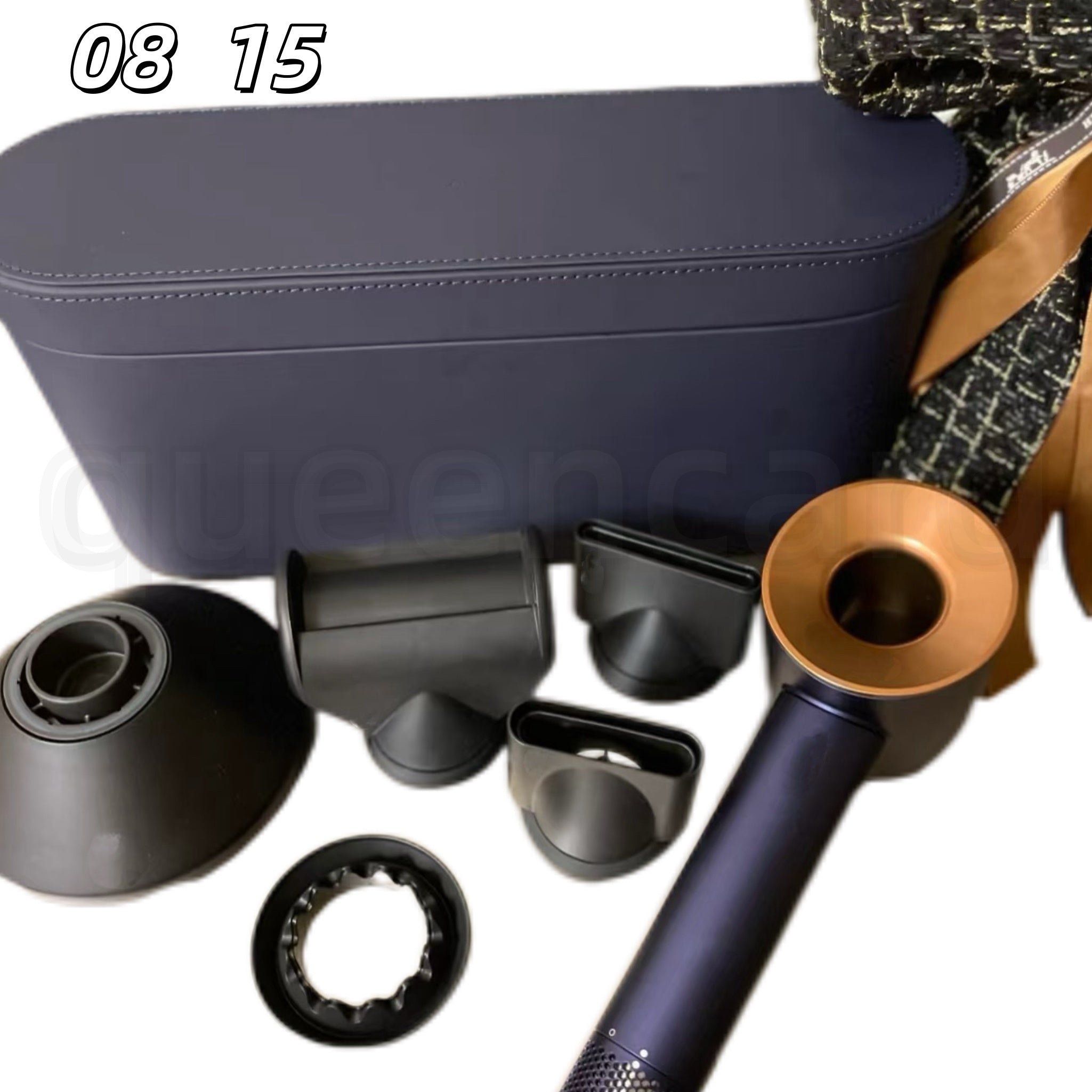 Professional Hair Dryer Blow Dryer 5-in-1 Silent Reduction Hair Care Dryer Salon Blow Powerful Stronger Cold Wind Temperature